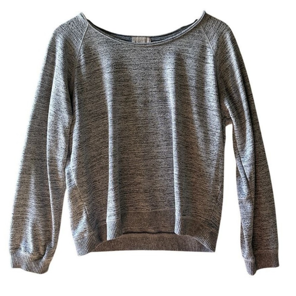 Love by Gap Heathered Gray Crewneck Sweatshirt Casual Loungewear Pullover Small
